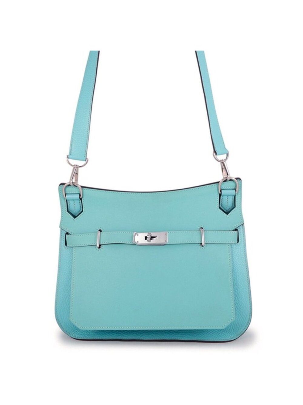 Hermes Shoulder Bag Jypsiere 28 Blue Ator Gold Taurillon Clemence Swift